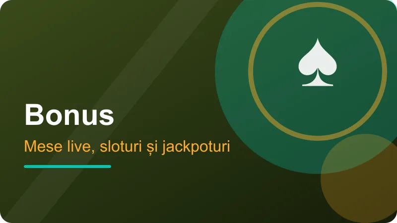 JV Casino – Ofertele și mesele live Ofertele și mesele live – ilustrație pentru secțiunea JV Casino